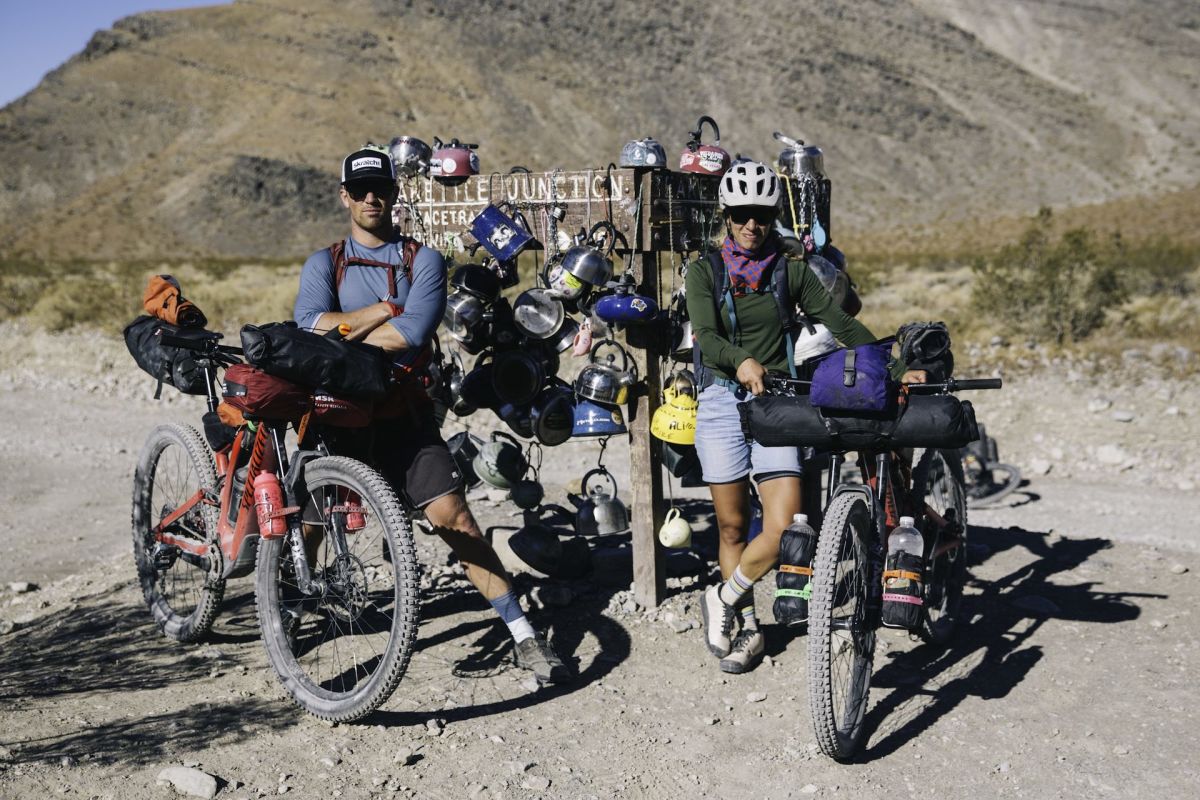 e mountain bike expedition across death valley