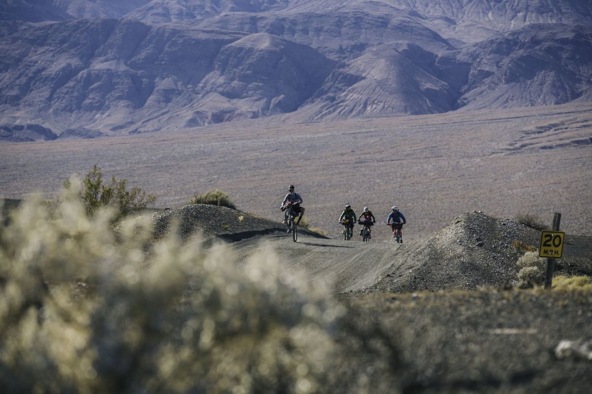 e mountain bike expedition across death valley