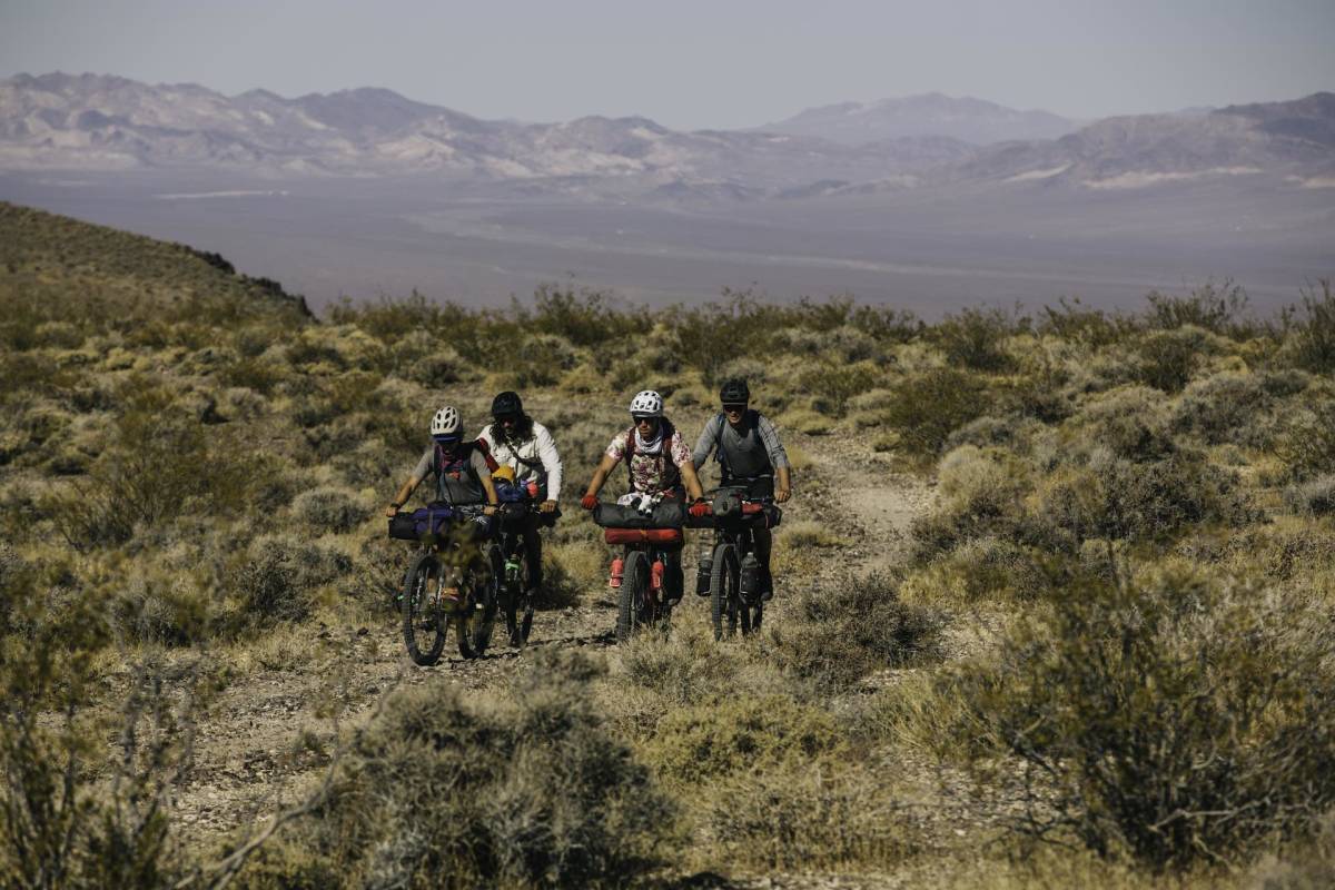 e mountain bike expedition across death valley