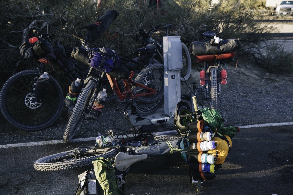 e mountain bike expedition across death valley