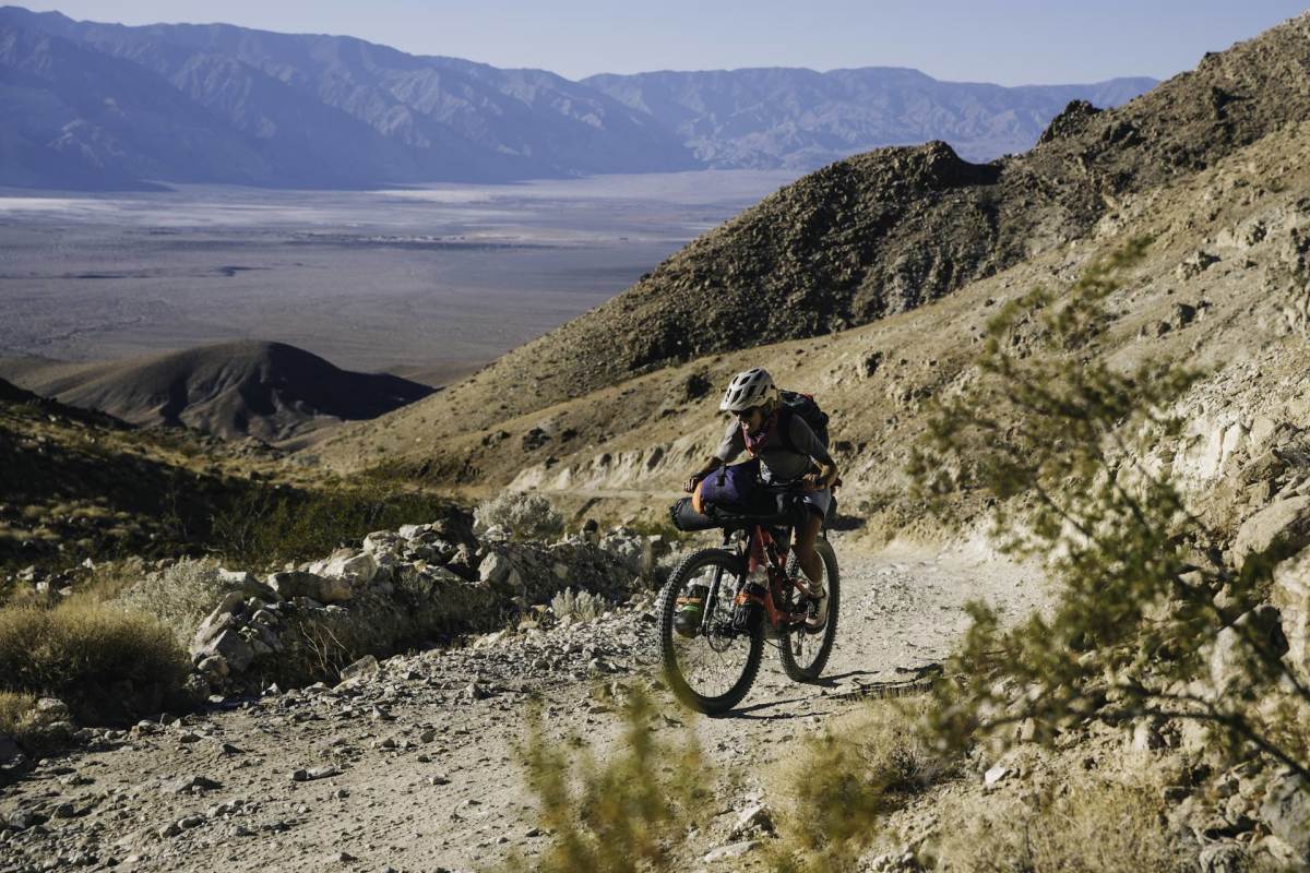 e mountain bike expedition across death valley