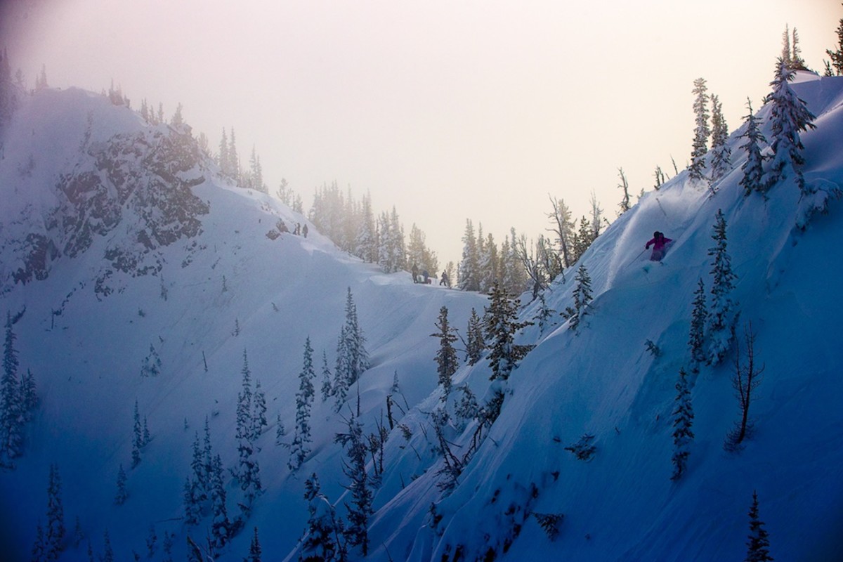 Ingrid Backstrom skiing at Crystal Mountain.