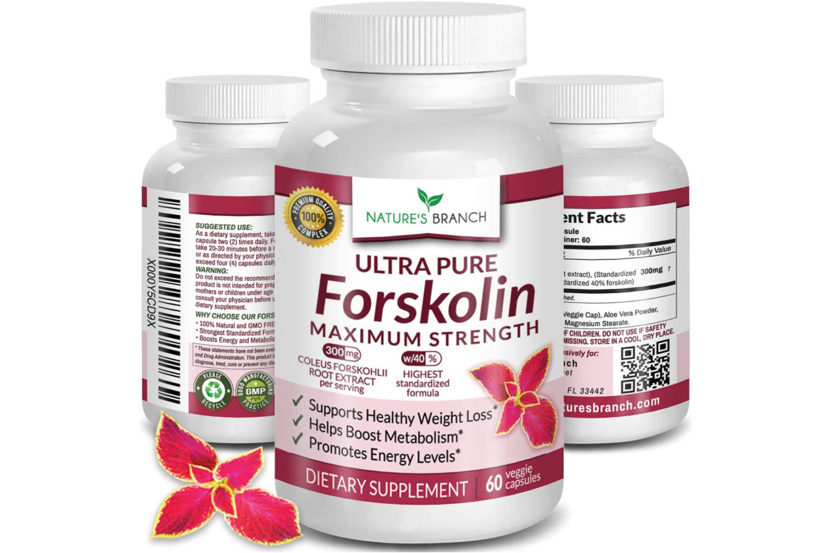 Nature's Branch Premium 100% Ultra Pure Forskolin Supplement
