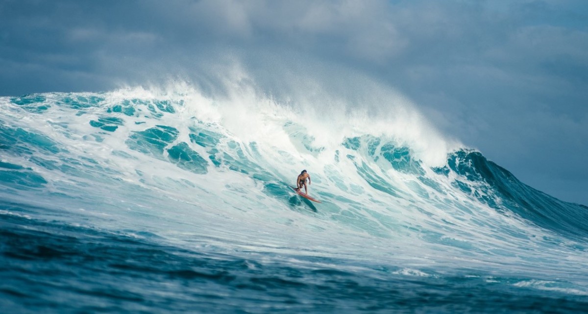 Local Hawaiian surfer Cliff Kapono participated in this year's Triple Crown.
