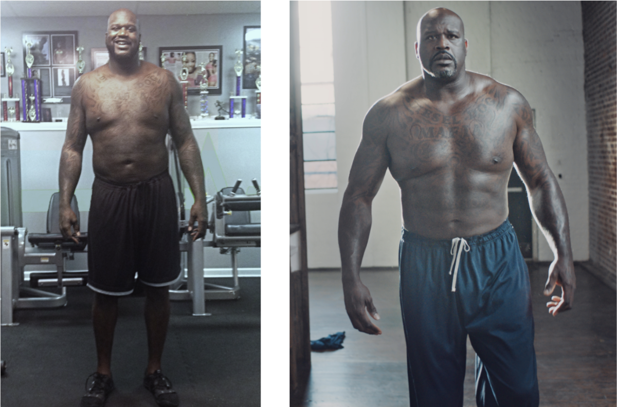 Shaq's before and after pictures show off his impressive transformation.