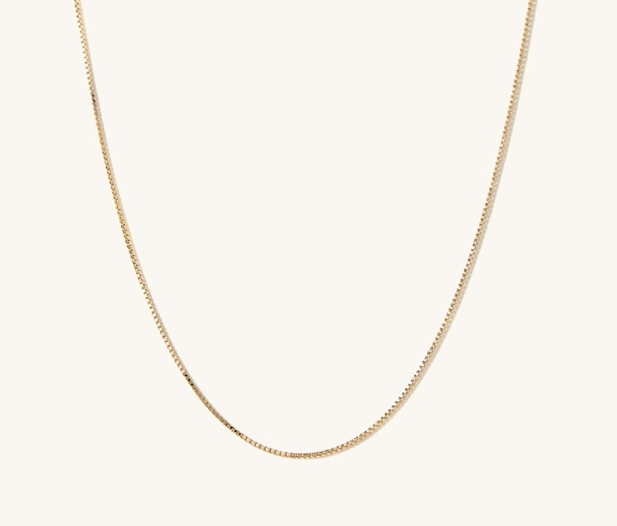 Mejuri Baby Box Chain Necklace