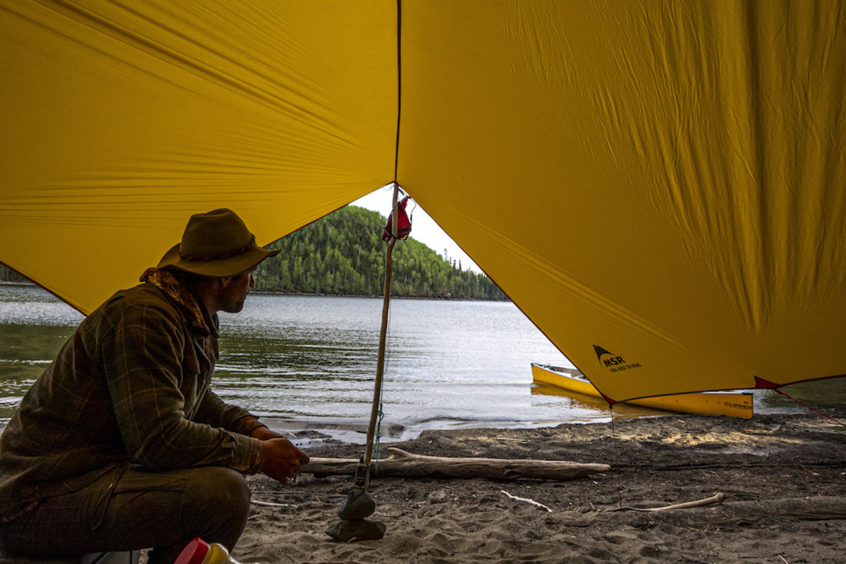 Ontario canoe tarp