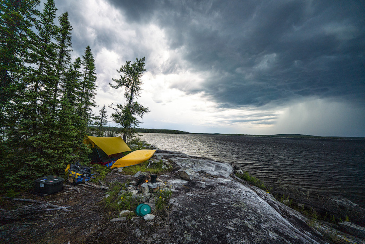 Tarp canoeing