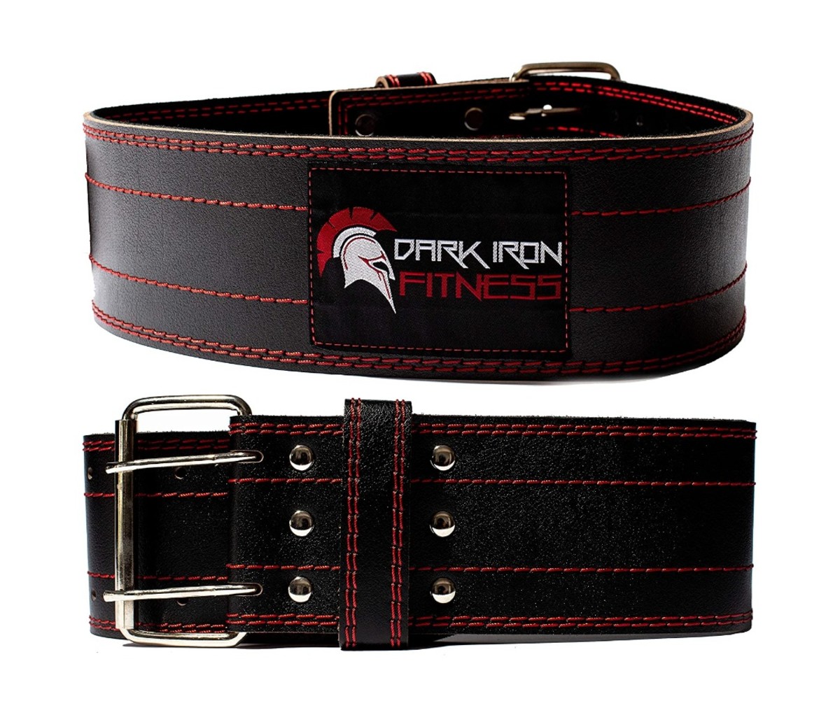 Dark Iron Fitness Genuine Leather Pro Weight Lifting Belt