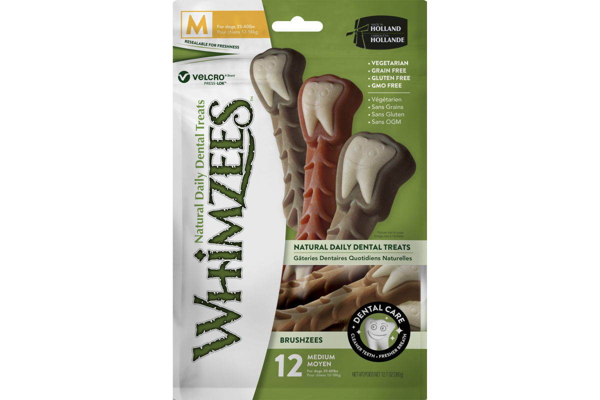 Whimzees Brushzees Dental Dog Treats