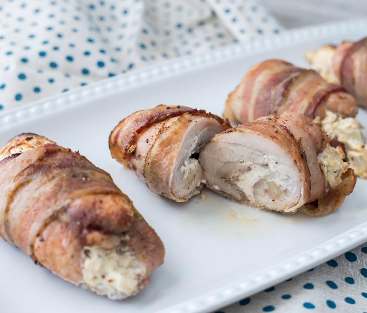 Bacon-Wrapped Stuffed Chicken Thighs