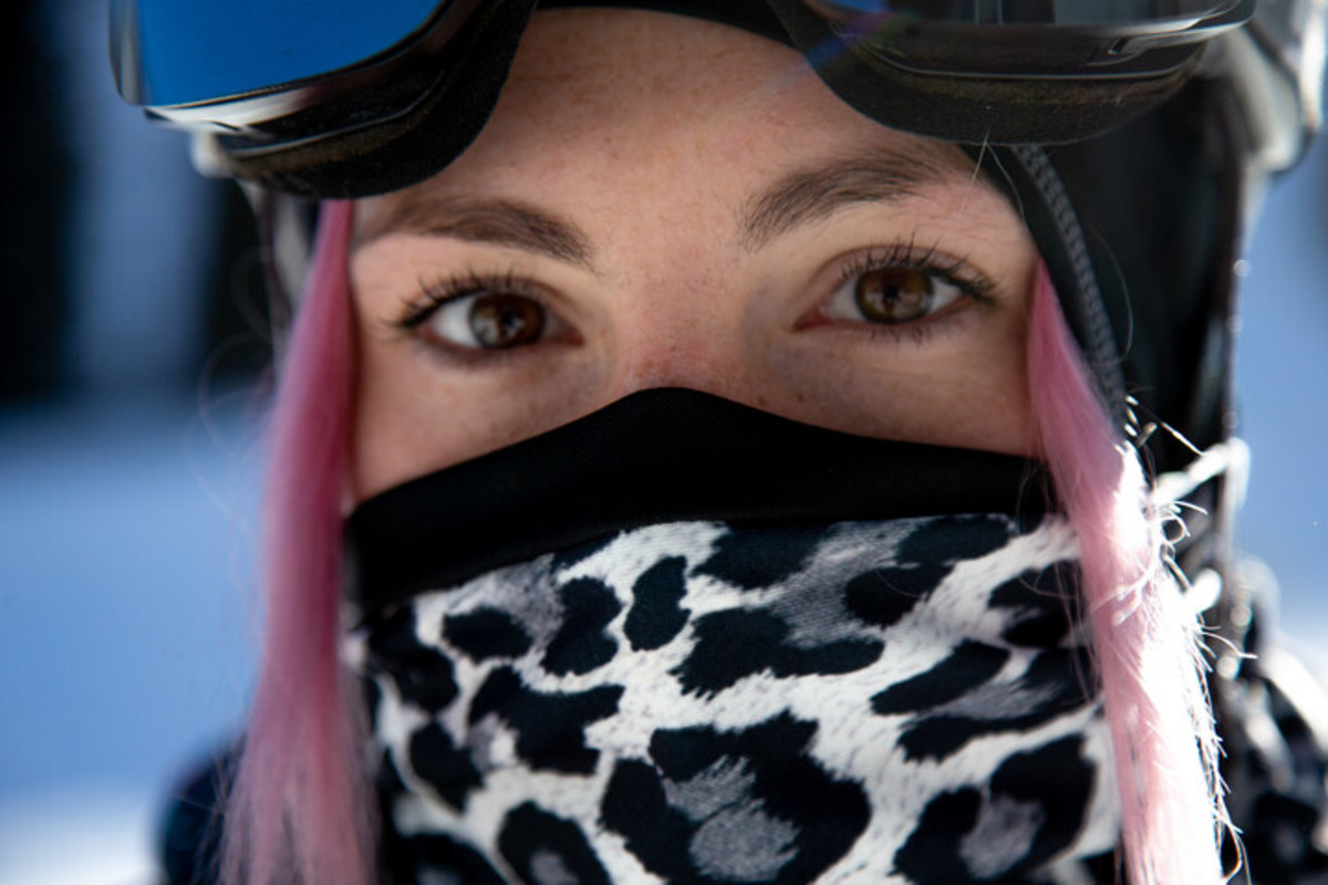 skier in mask