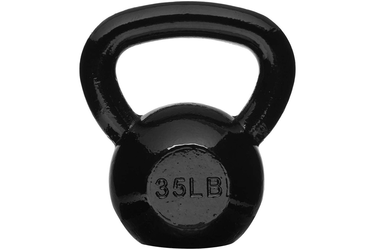 Amazon Basics Enamel Finish Cast Iron Kettlebell