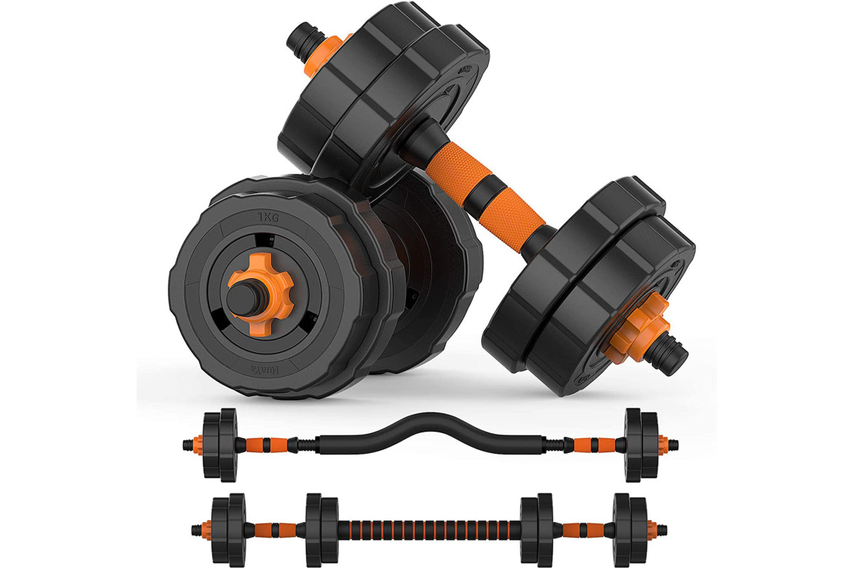 Adjustable Weights Barbell/Dumbbell Set