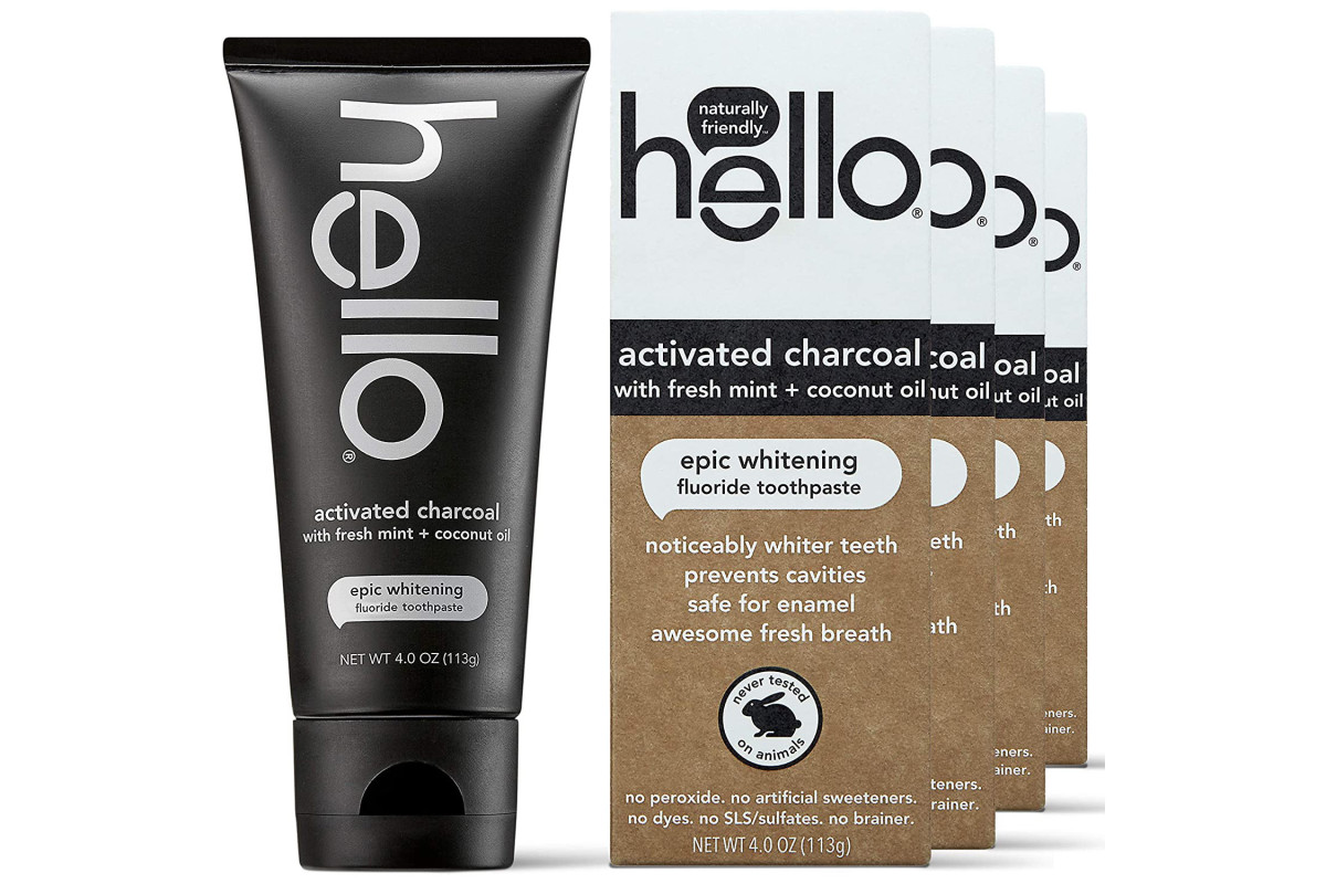 Hello Activated Charcoal Epic Whitening Fluoride Toothpaste