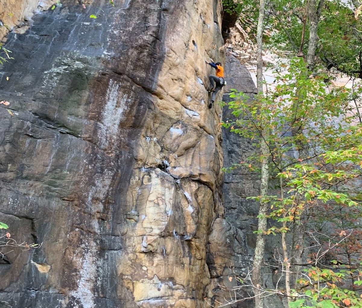 Climbing in New River Gorge National Park