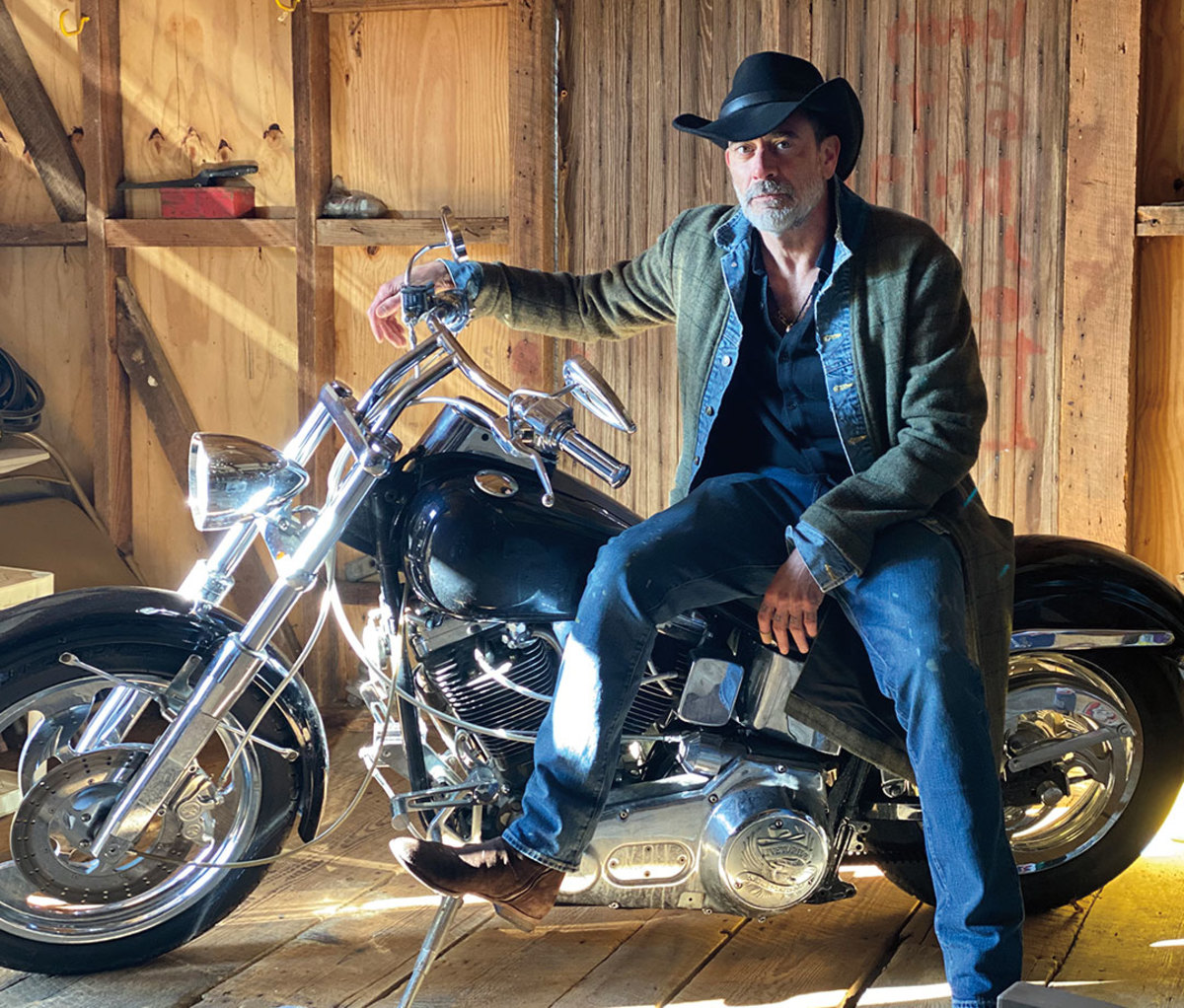 Morgan with Harley Davidson