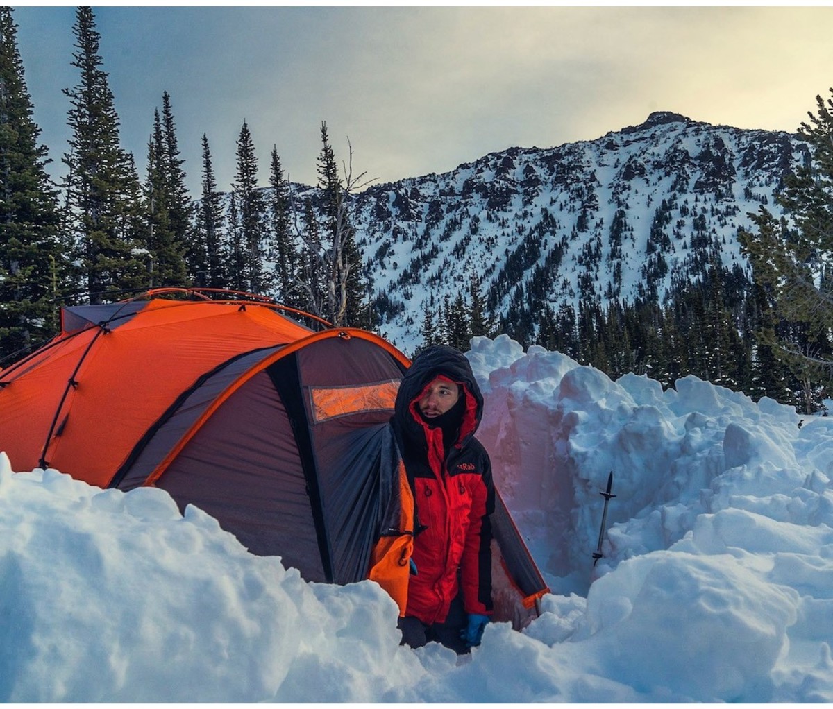 Rob Paulsen camping in Hyalite Canyon near Bozeman, Montana