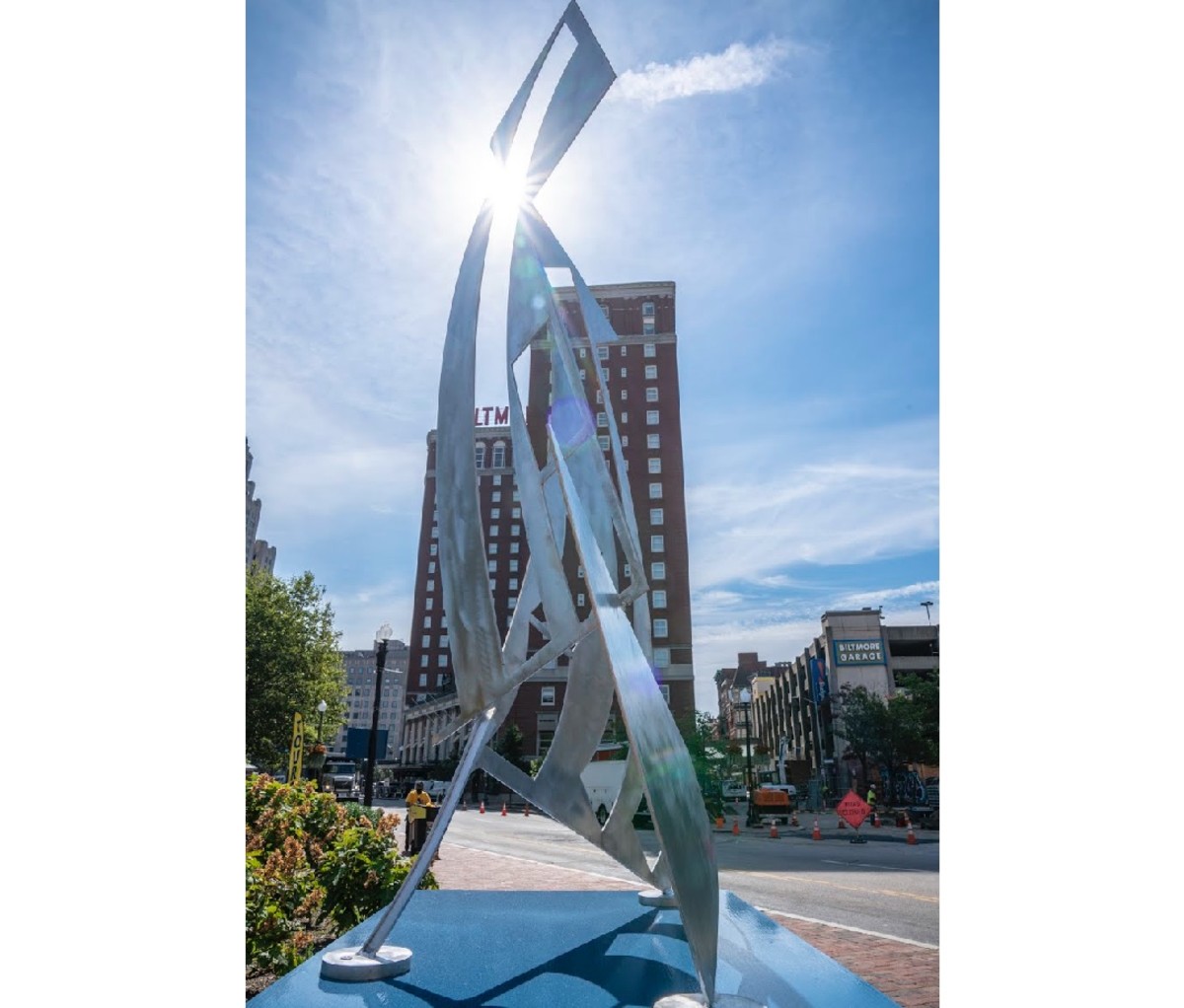 SAIL Dream aluminum sculpture by Eric Camiel