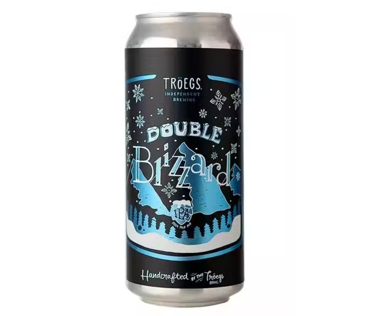 A can of Tröegs Double Blizzard IPA