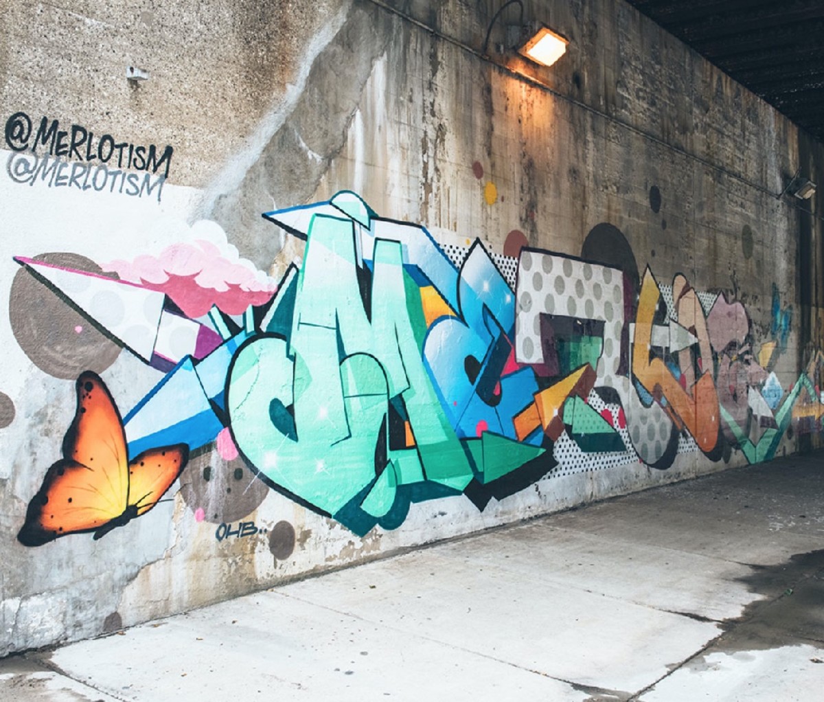 Alphabet Monsters mural by Chicago duo Merlot and Amuse along B_Line