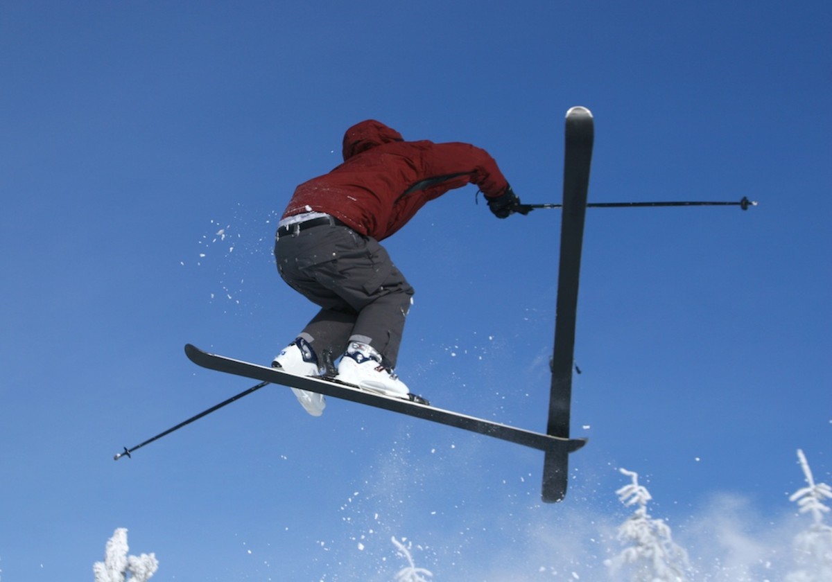 360 ski crash