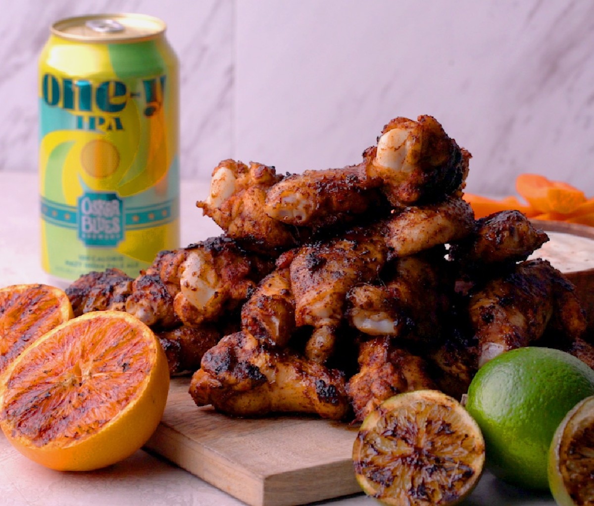 Grilled One-y Citrus Chili Wings