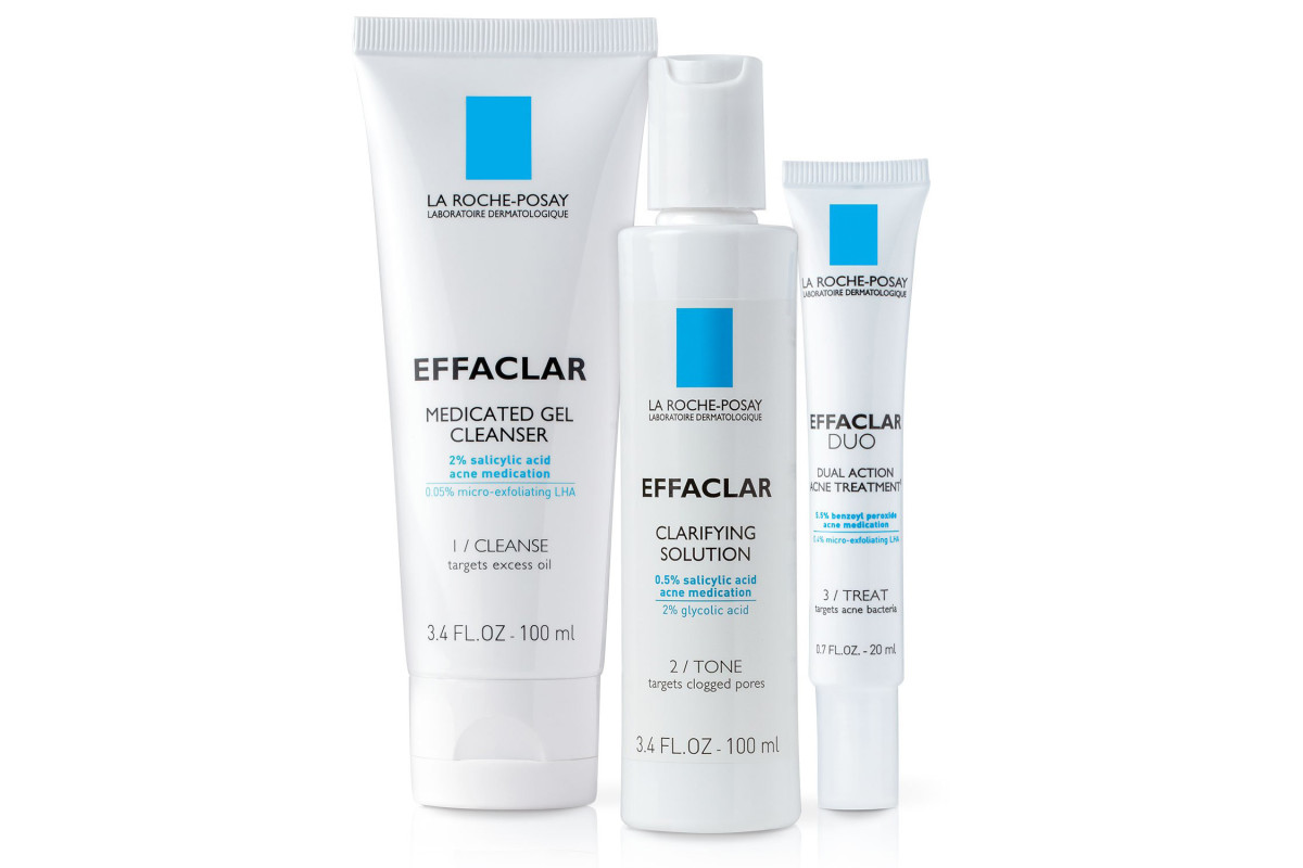 La Roche-Posay Effaclar Dermatological Acne Treatment 3-Step System
