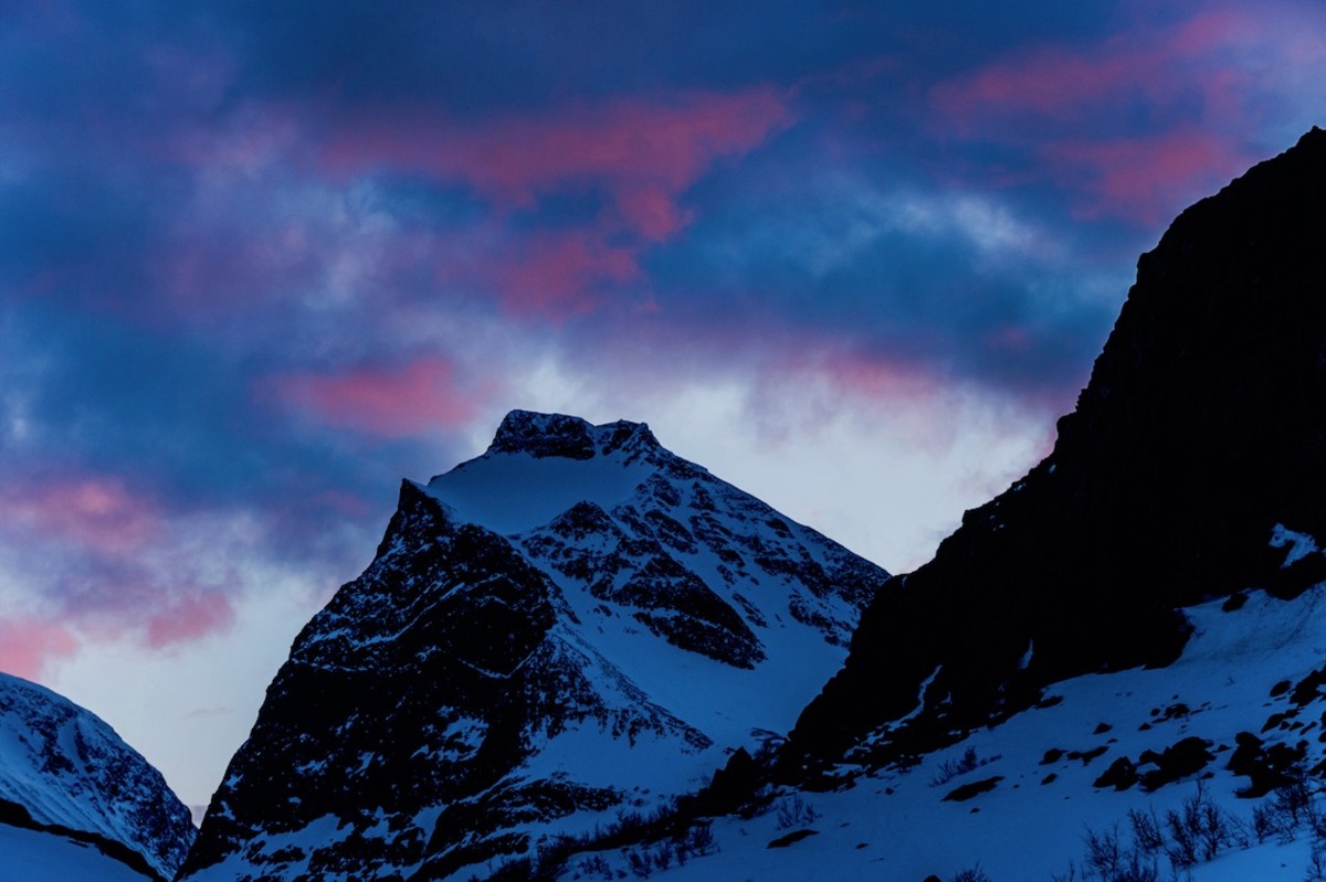 Mountainview near Kebnekaise in Swedish Lapland, Sweden