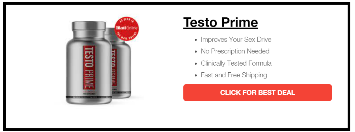 TestoPrime - Natural Testosterone Booster For Better Sexual Performance