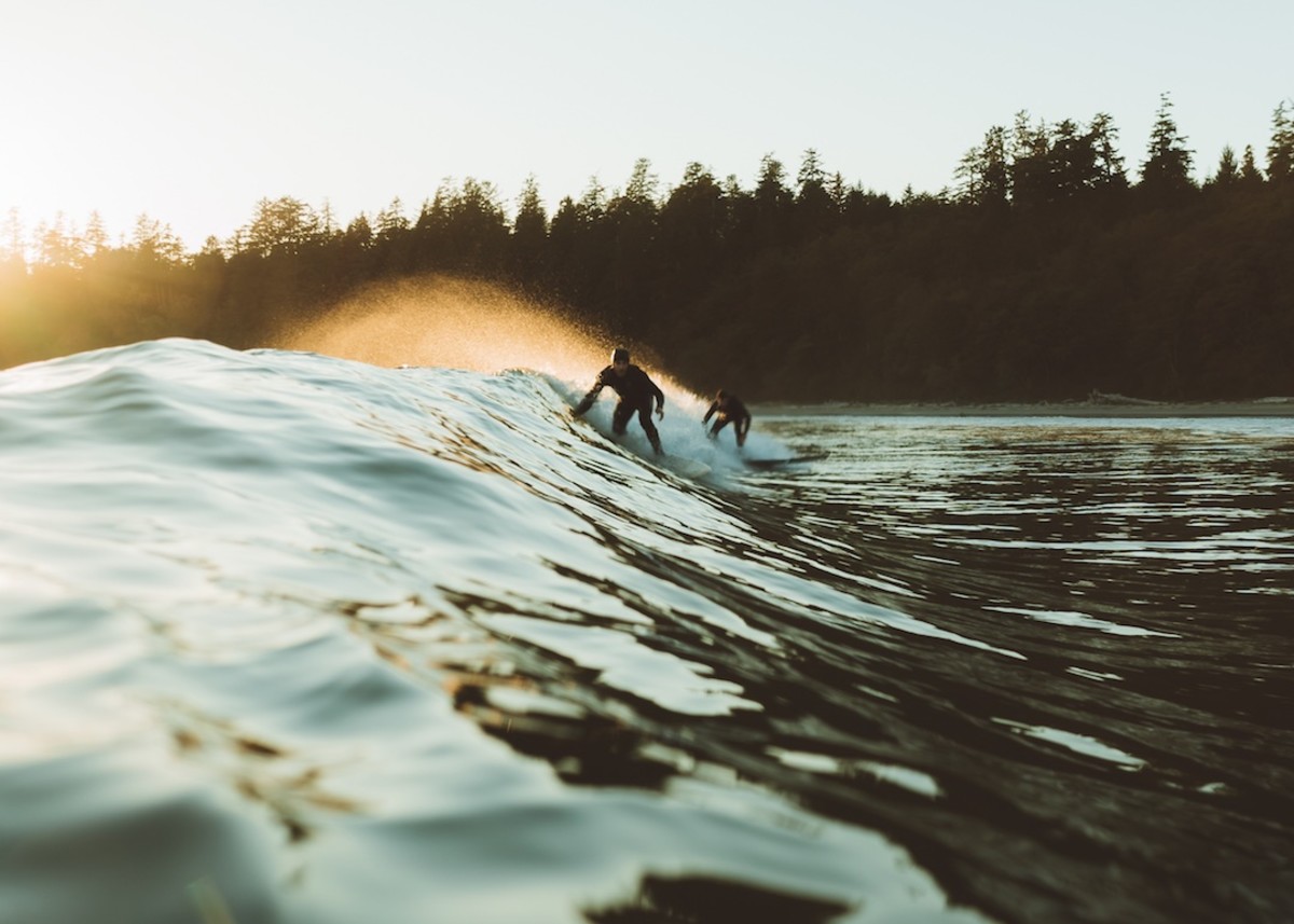 surfing in Tofino BC