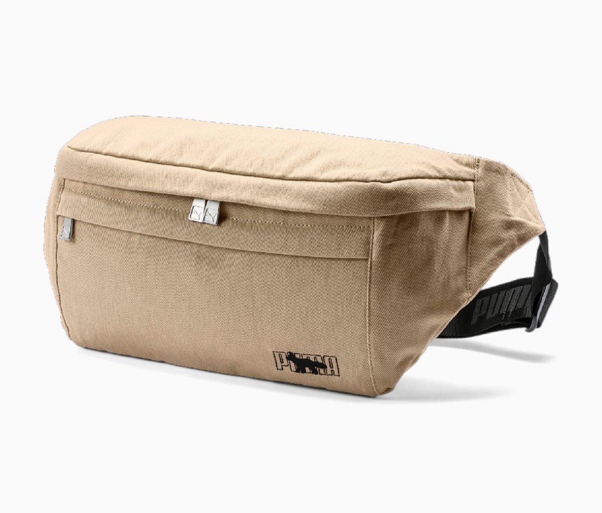 Maison Kitsuné, Beige Puma Edition Logo Waist Bag: Best Lumbar Packs
