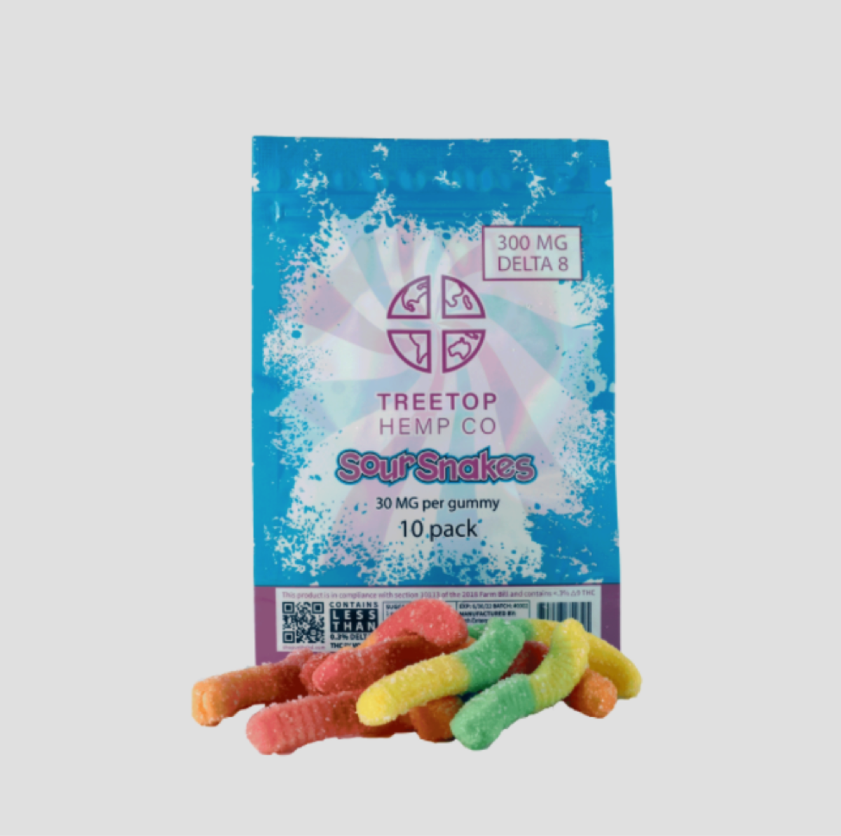 Treetop Hemp Delta 8 THC Gummies - 10mg D8 each