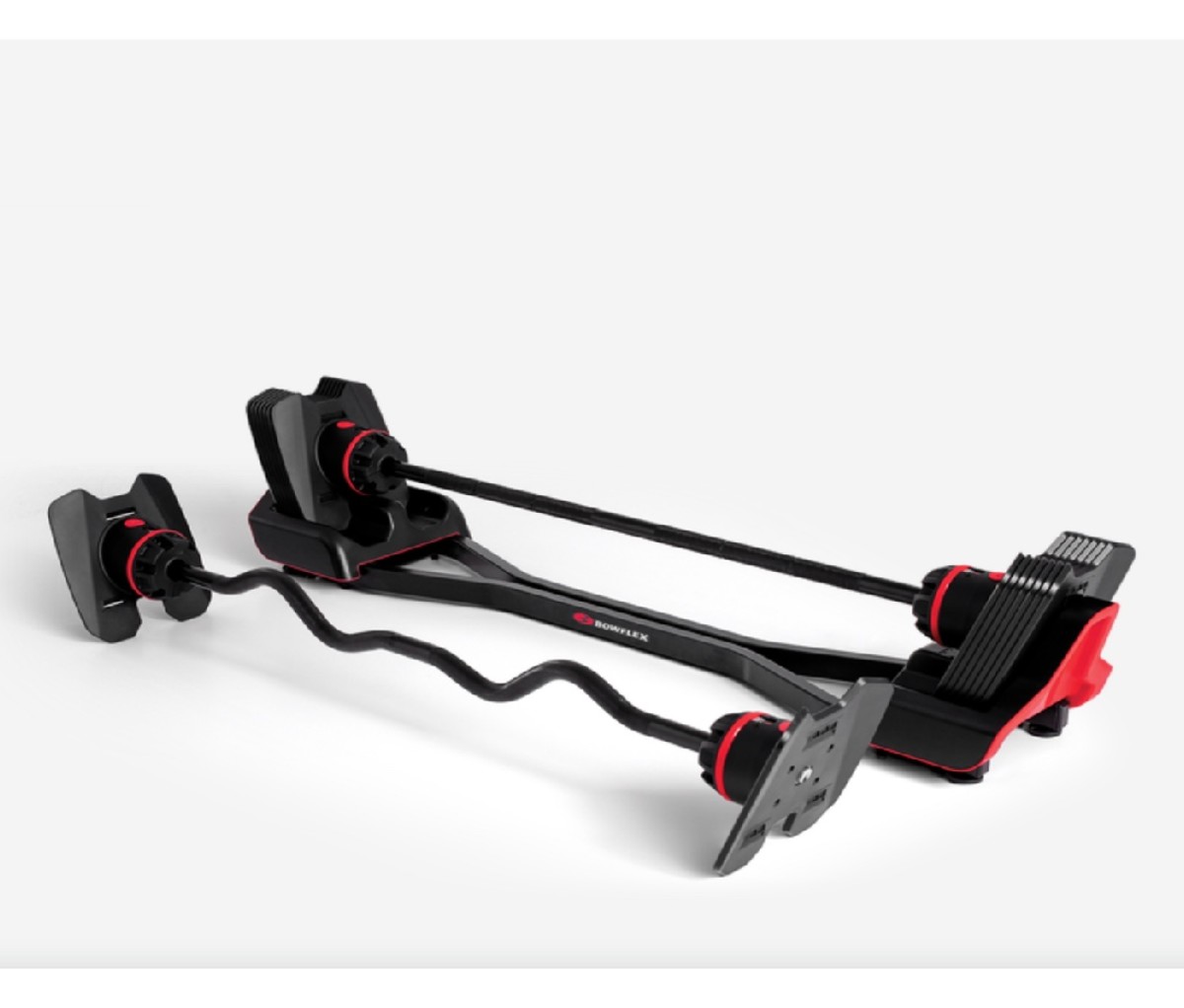 The Bowflex barbell is great choice for building up your home gym.