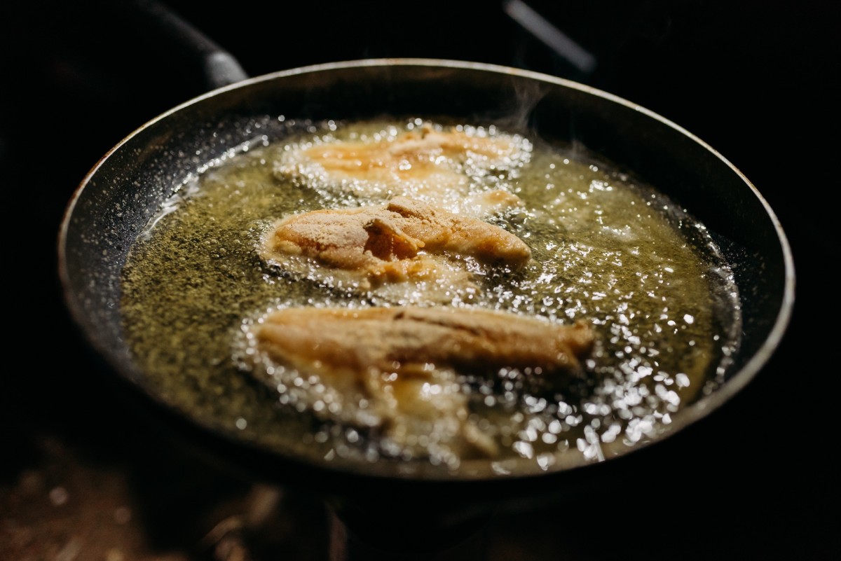 pan-fried cast iron fish