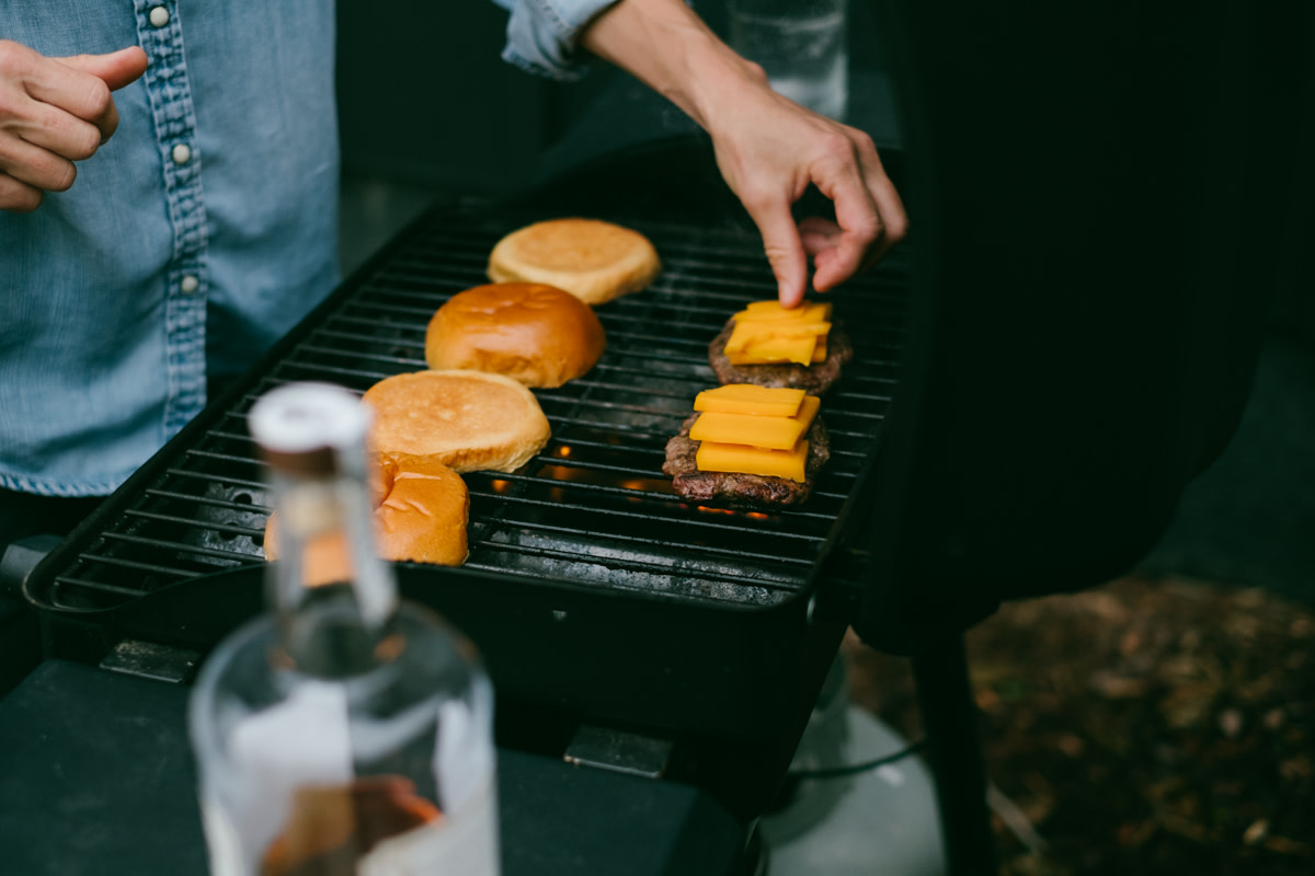 Loaded Whiskey Burger Cheese