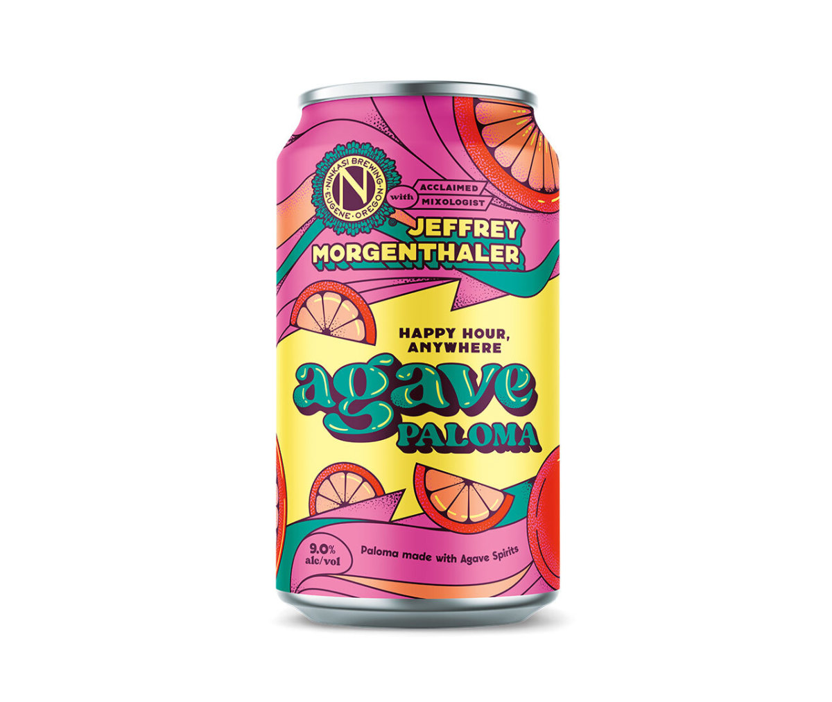 Colorful can of Ninkasi Brewing Company Agave Paloma  