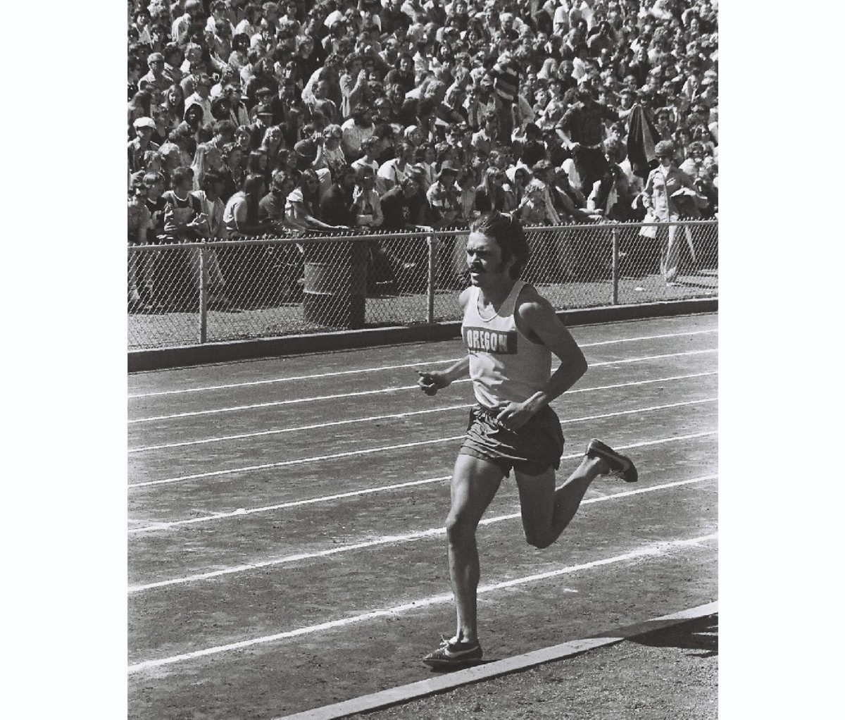 Steve Prefontaine running at Hayward Field