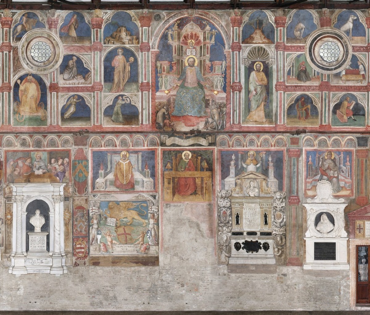 One of the frescoes painted in Padua, Italy during the 14th century.