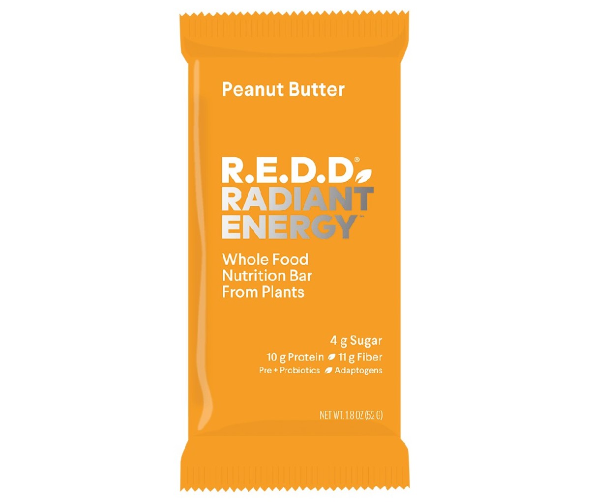 A single peanut butter R.E.D.D. Bar.