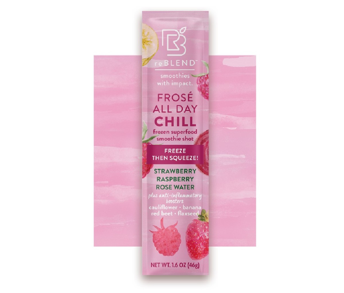With a mission to make clean smoothies more accessible (and portable), reBLEND’s pops incorporate unique, nutritious ingredients that may otherwise be challenging to work into a daily routine—like camu camu, Goji berries, Moroccan rose water, rosehip powder, baobab, in addition to other fruits and veggies with countless health benefits.
