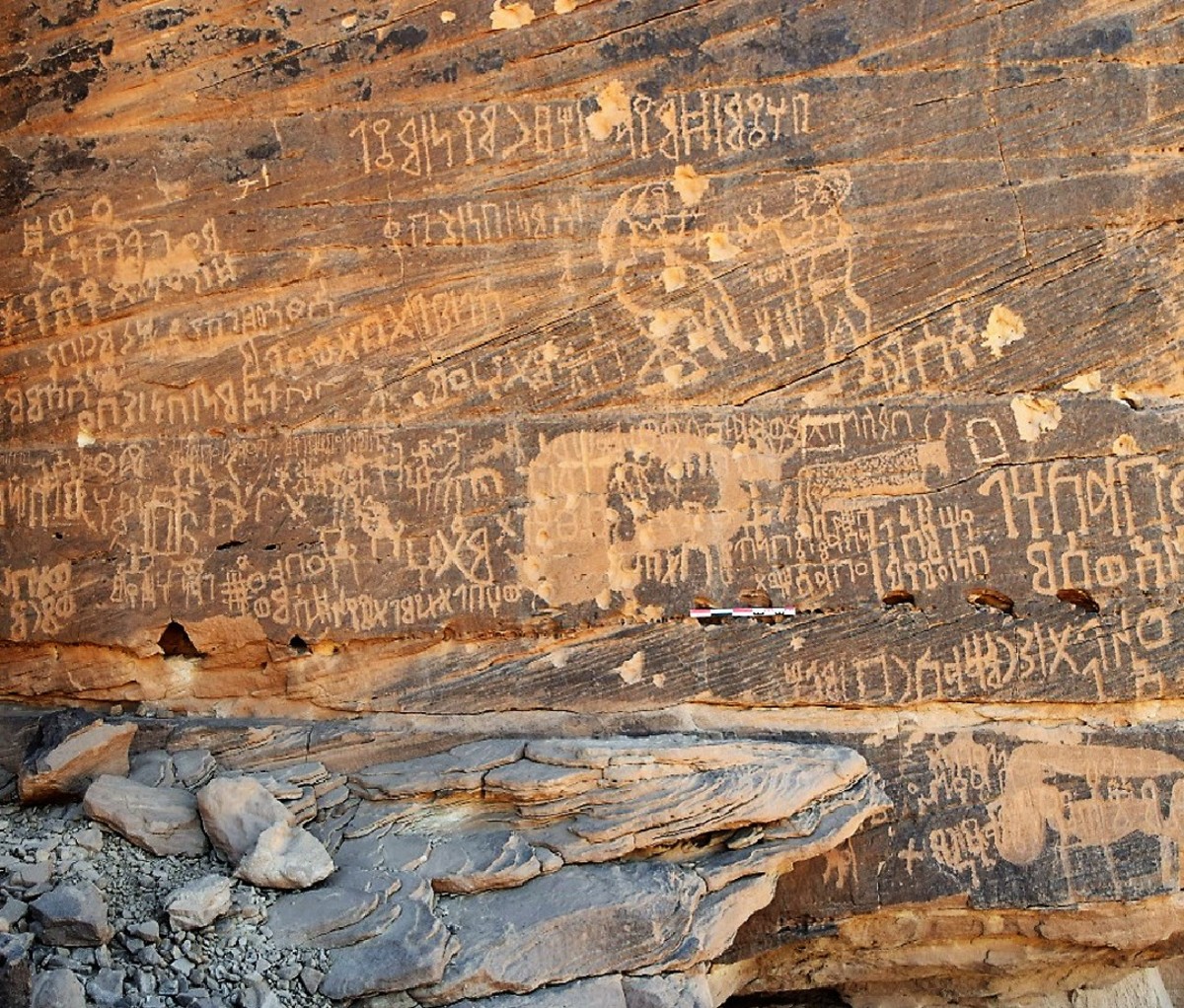 Travelers have been adding their names and pictures to the Hima Cultural Area for 7,000 years.
