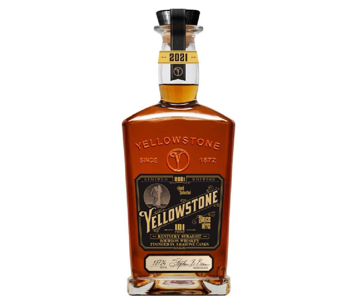 Een fles Yellowstone Limited Edition bourbon.