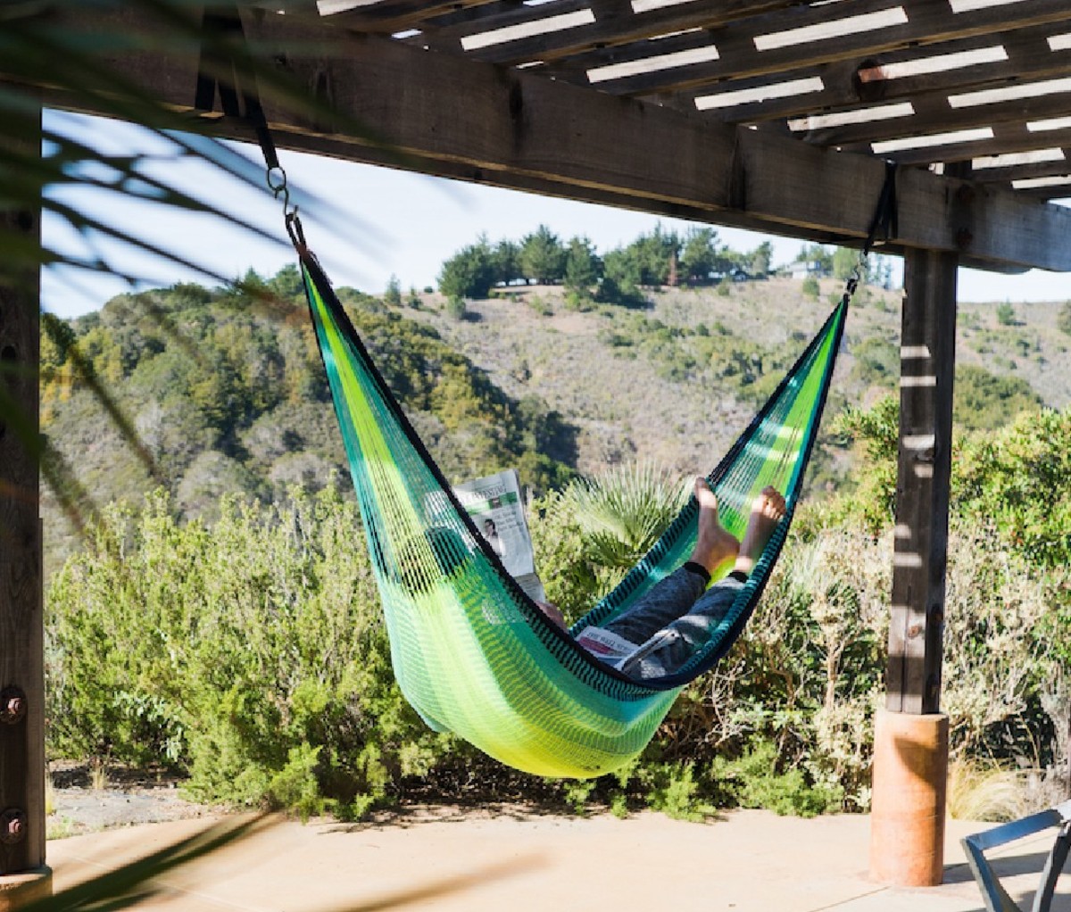 A Yellow Leaf Signature Hammock.