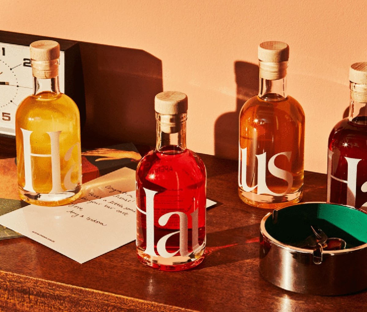Four bottles from the Haus Sampler Kit.