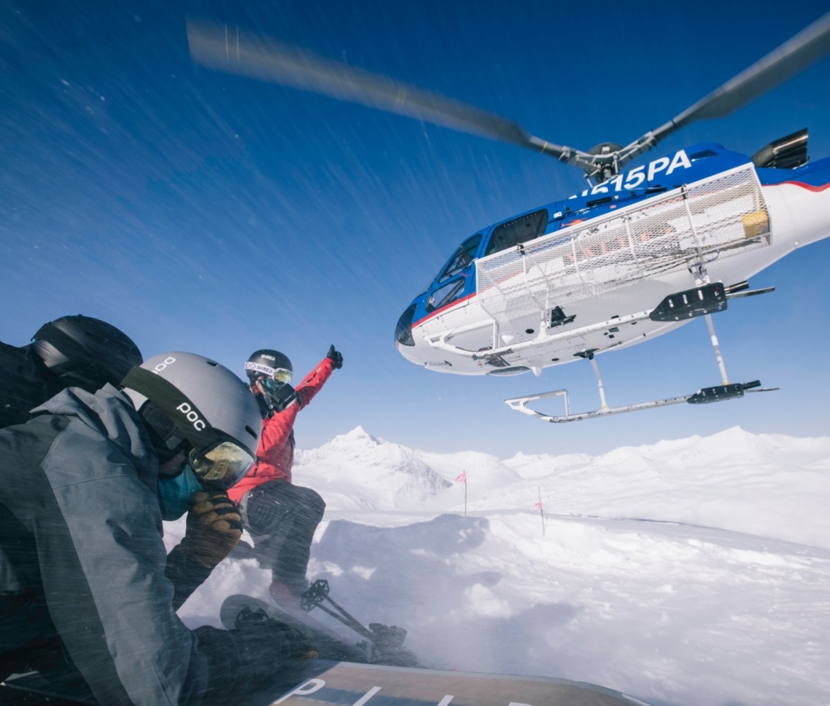 Heli-skiing in Alaska