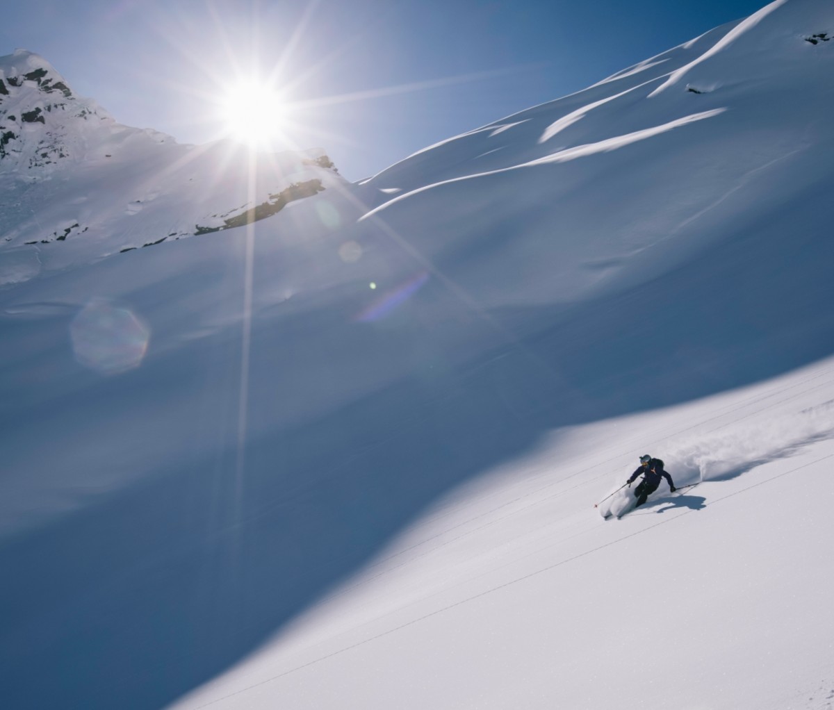 Heli-skiing in Alaska