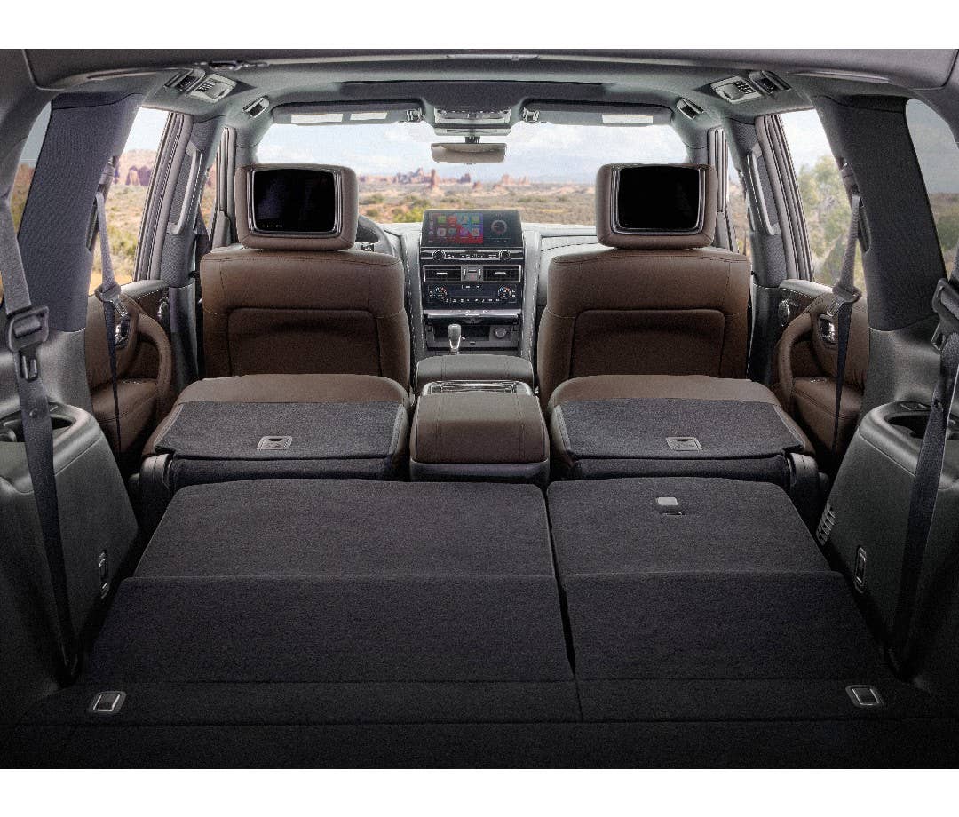 SUV Interior Cabin with Low Seats