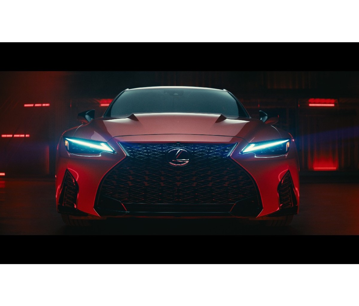 Front grille of 2022 Lexus IS 500