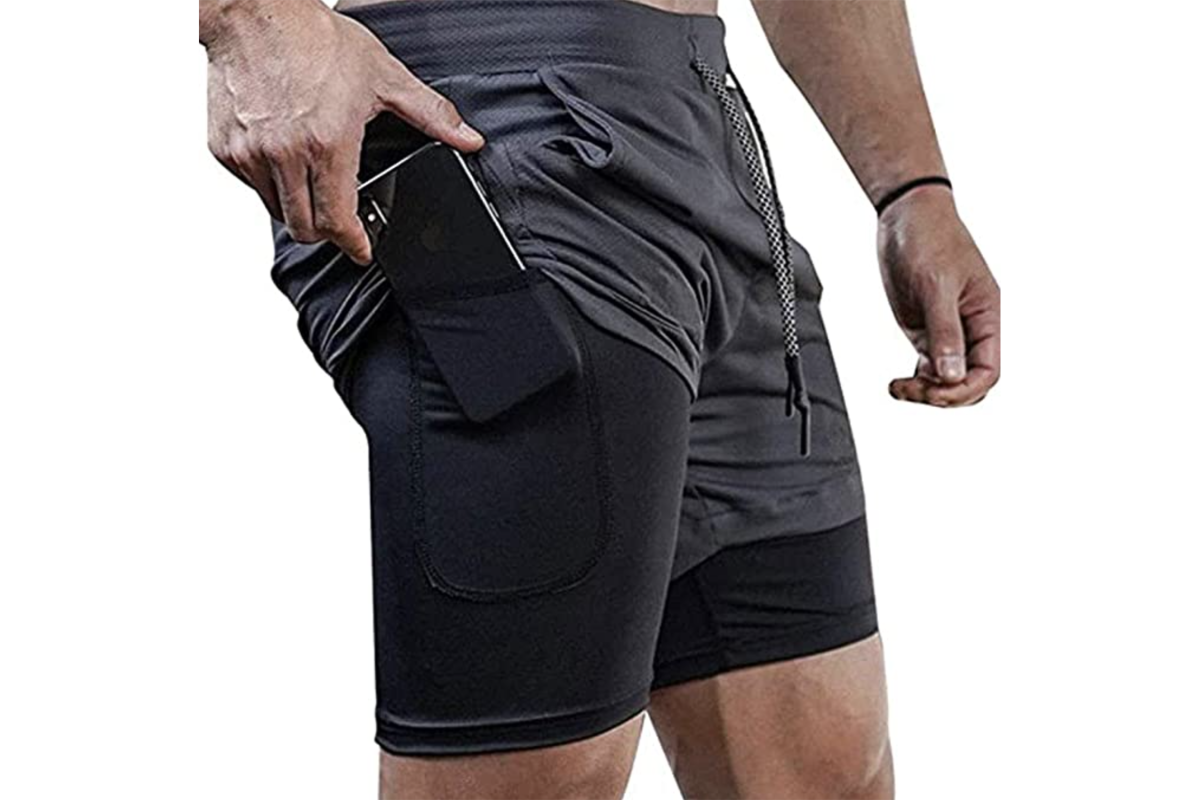 These Bestselling Running Shorts Have Both a Phone and Towel Holder